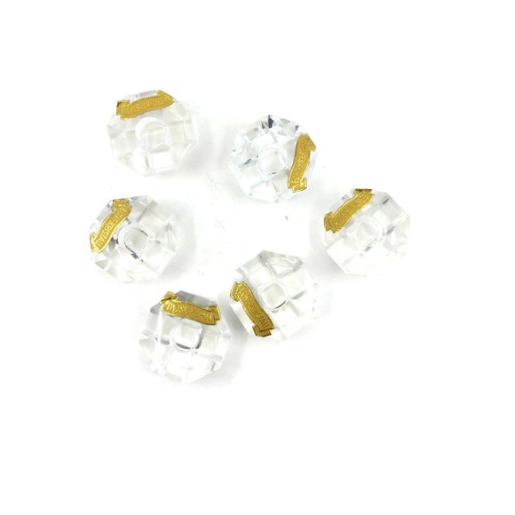 Taper Candle Holders German Cut Crystal, Cut Glass - Picture 7 of 8